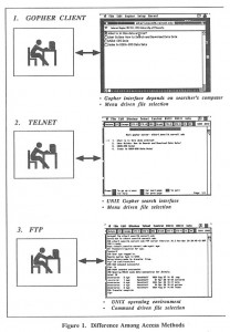 Image of Gopher, Telnet and FTP process